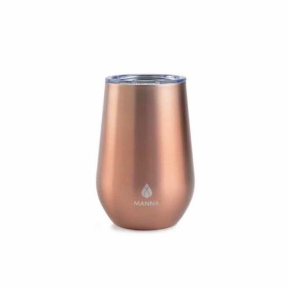 Manna Stainless Steel Wine Tumbler - Rose Gold - 12 oz -NWT - Picture 2 of 7
